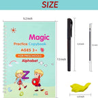 Magic Handwriting Practice Book for Children – Tracing Letters, Numbers & Drawing with Auto-Erase Ink Pen