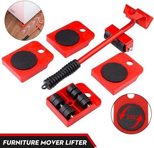 Heavy Duty Furniture Lifter & Mover Tool Set with 4 Wheel Pads