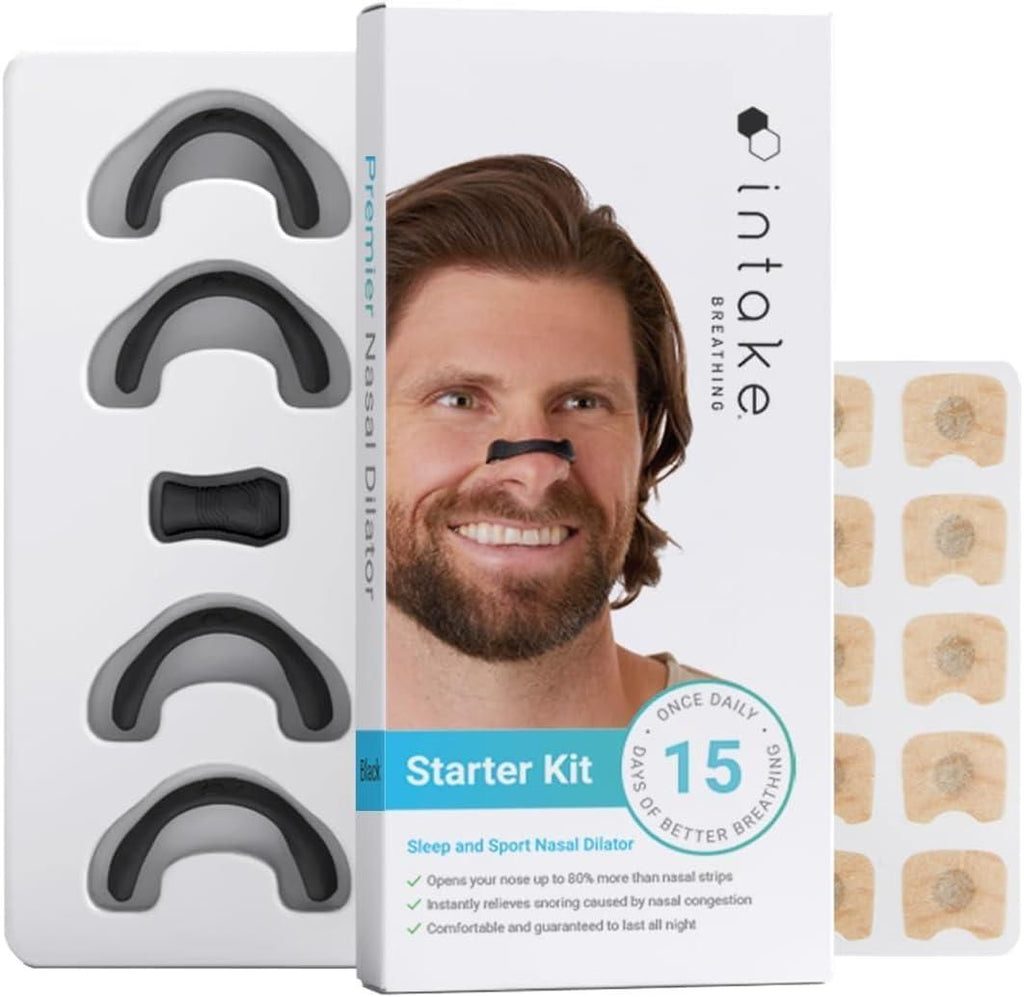Breathing Nasal Strip Starter Kit | Boost Oxygen Intake, Reduce Snoring & Improve Sleep Quality
