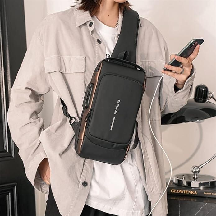 Smart Waterproof Sling Bag for Men & Women