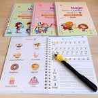 Magic Handwriting Practice Book for Children – Tracing Letters, Numbers & Drawing with Auto-Erase Ink Pen