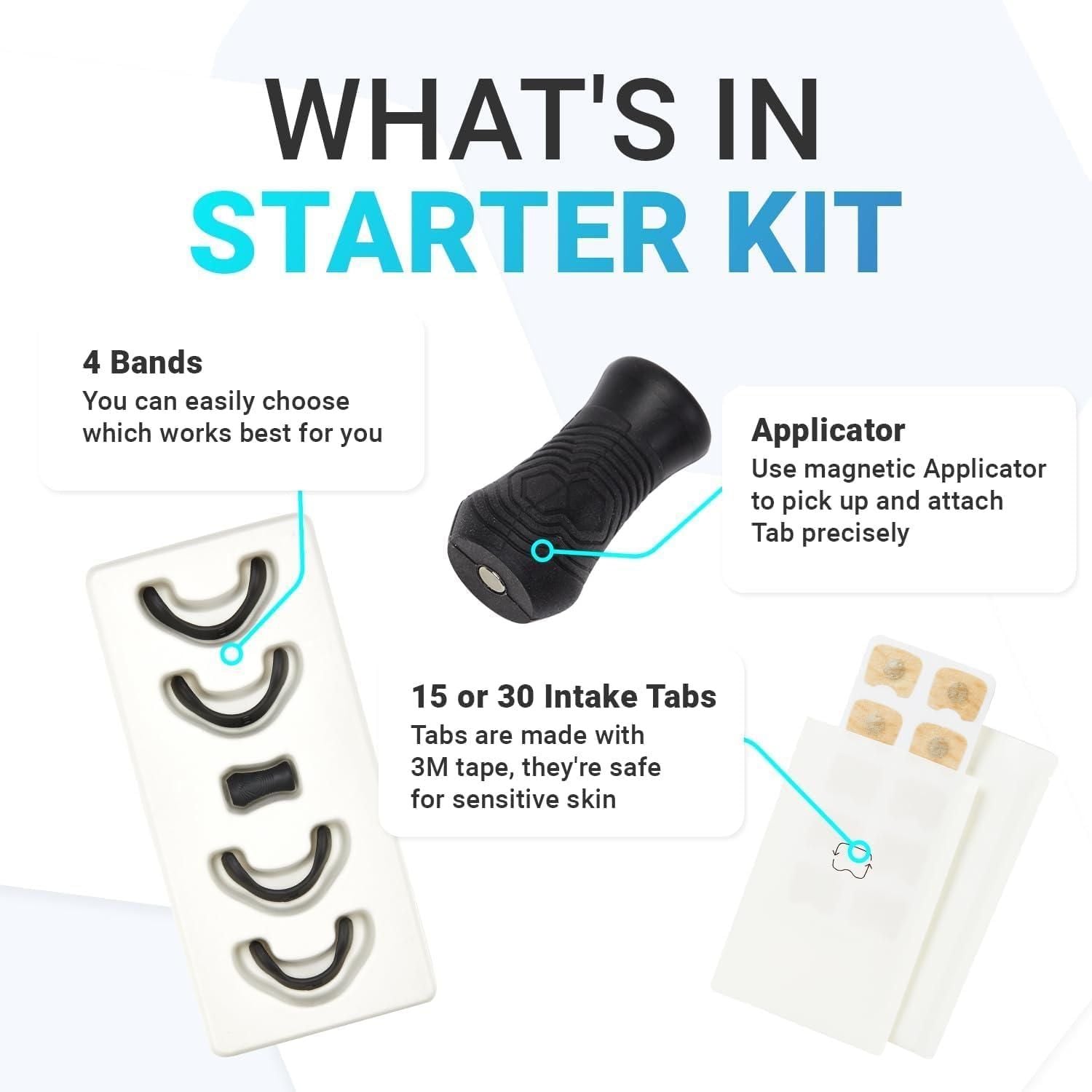 Breathing Nasal Strip Starter Kit | Boost Oxygen Intake, Reduce Snoring & Improve Sleep Quality