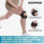 Adjustable Patellar Knee Strap – Bodyprox Neoprene Knee Brace for Joint Stability, Arthritis Relief & Sports Performance
